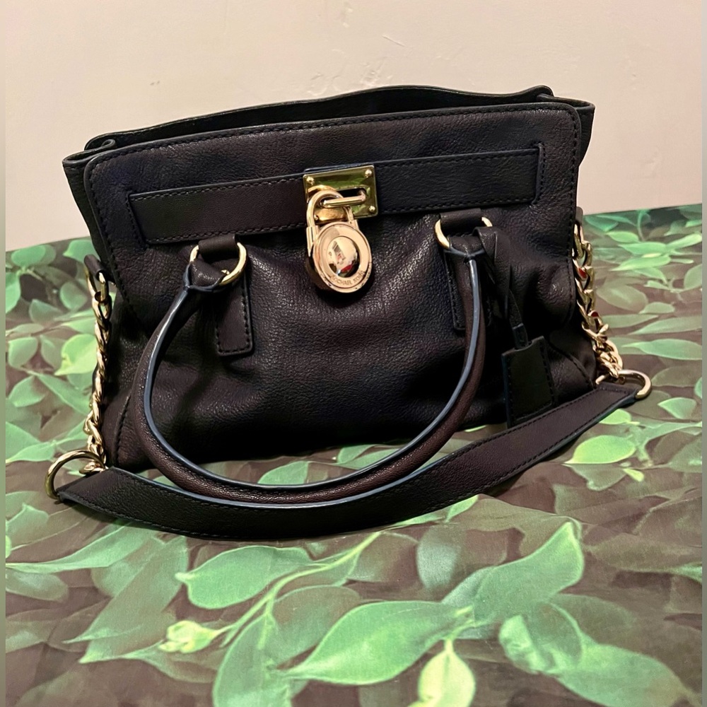 Authentic Michael Kors Hamilton Leather Baguette Tote
